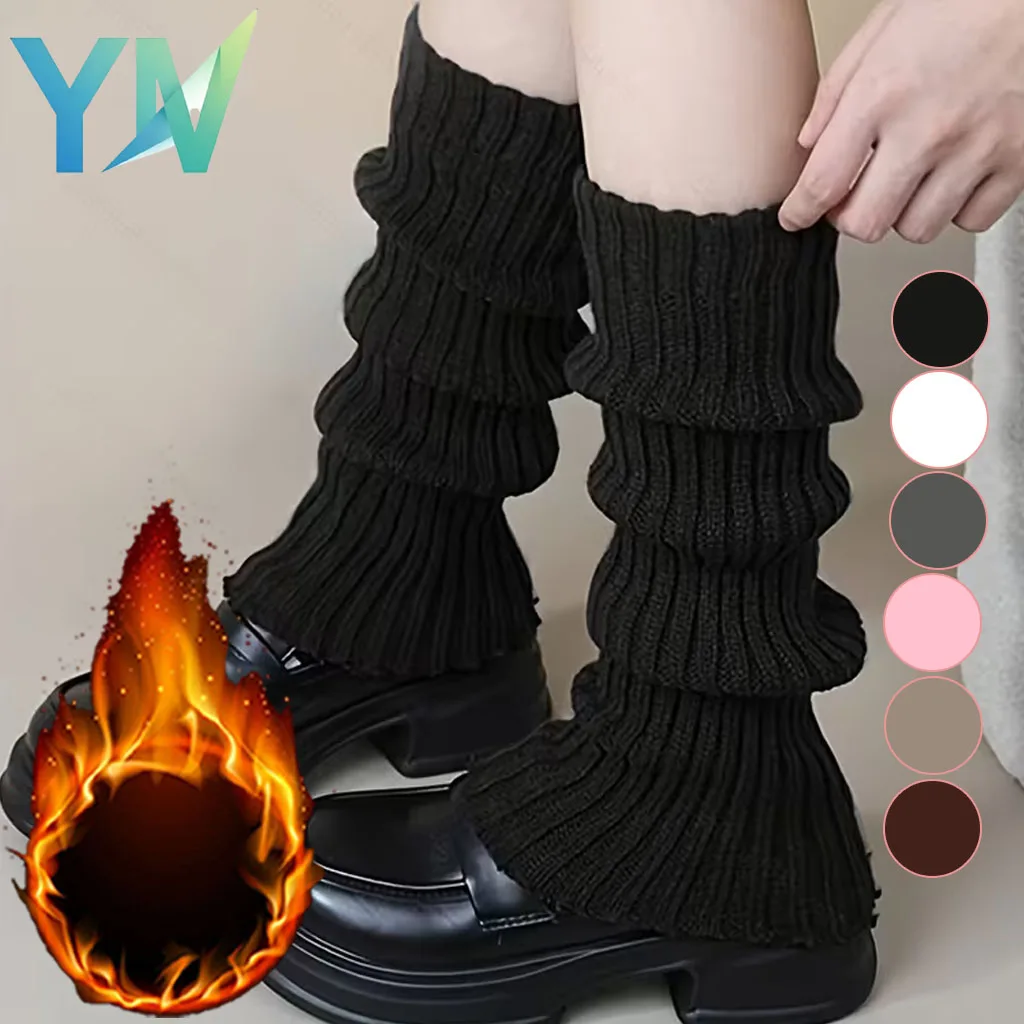 1-20Pairs 40cm Slouchy Thigh High Socks Ribbed Knitted Cozy Warm for Women Girls Streetwear Hipster Trendy Outfit Party