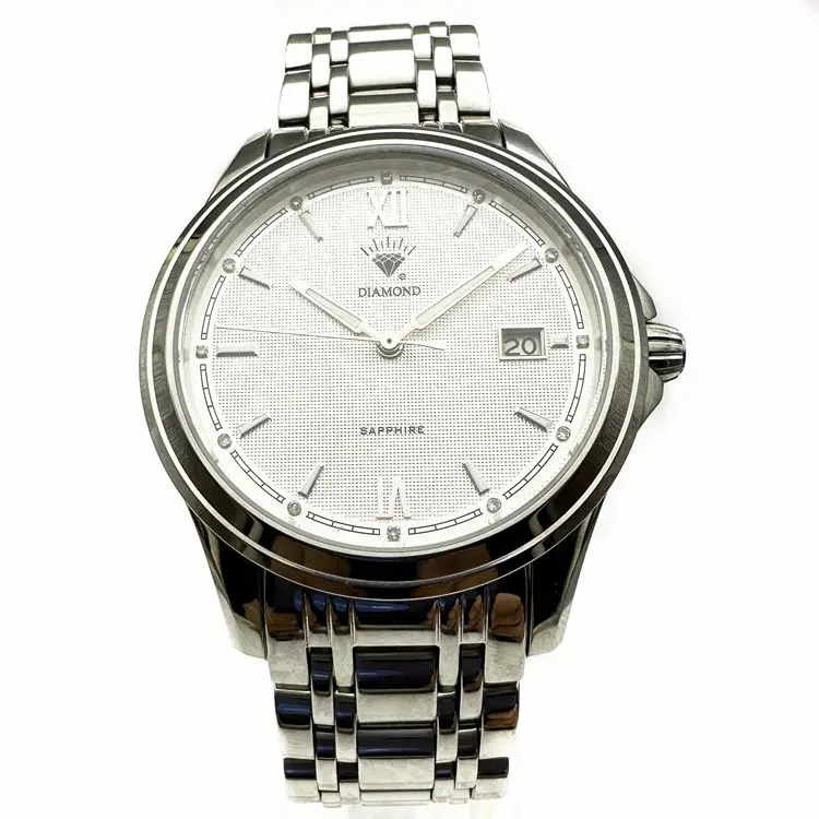 

Shanghai Diamond brand watch new automatic mechanical watch men's single calendar steel belt luminous fashion mechanical men's