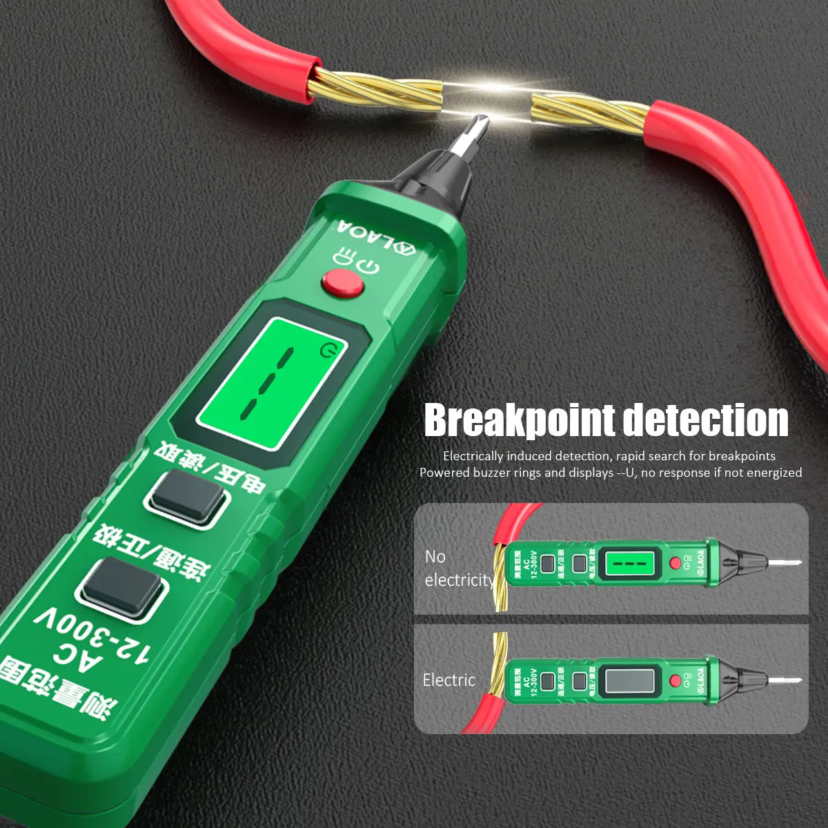 LAOA Digital Interchangeable Screwdriver Head Sensor Pen Voltage Pen Voltage Tester