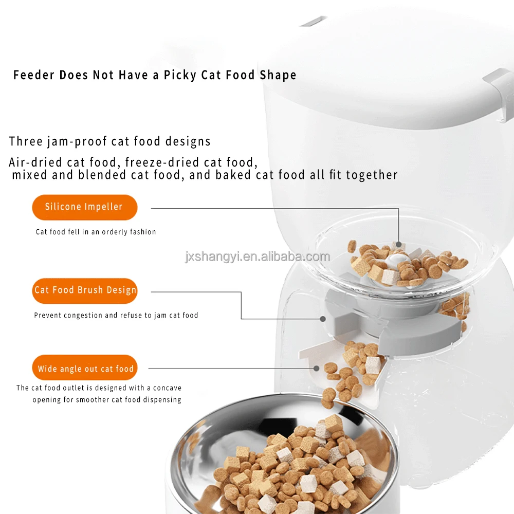 2025 3L Electronic Food Dispenser Automatic Dog Cat Smart Pet Feeder With HD Camera Quantitative Tuya APP Control