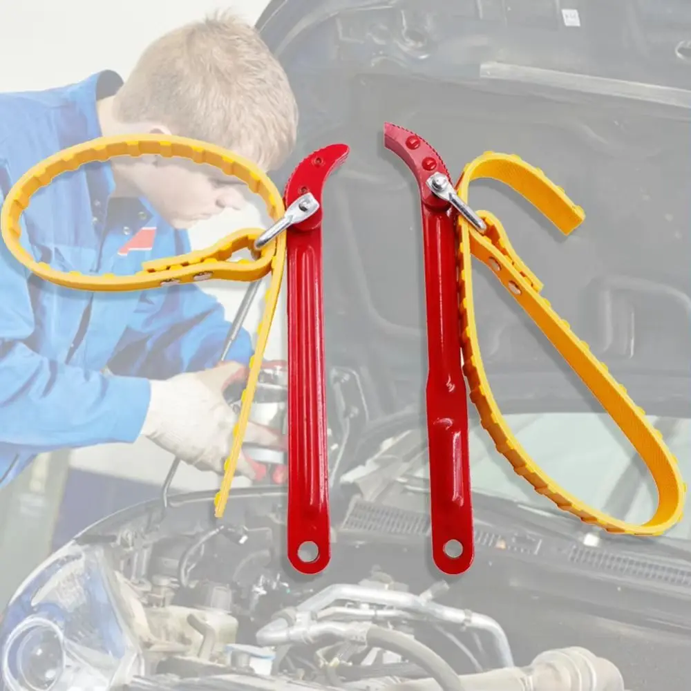 

Tool Anti-Slip Oil Filter Wrench Adjustable Portable Belt Wrench Wear Resistant Chain Type Multi-Purpose Wrench Hand Tool