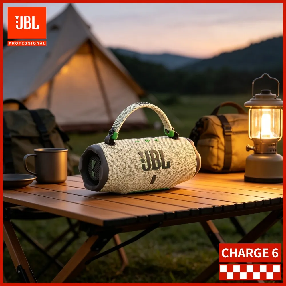 Beach Camp Stereo Bass JBL CHARGE6 Bluetooth Speaker RGB Handsfree IP67 Waterproof Dual Driver TF Card Wireless Stereo Audio