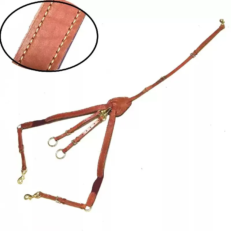 Everbright Store Saddle and Tack Accessories Pure Cowhide Bowhead Leather, Pure Leather Chest Strap, Bowhead Leather Horse Gear