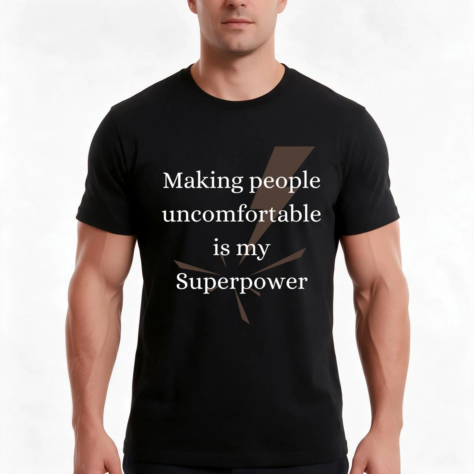 Making people uncomfortable is my superpower T-Shirt, Summer Casual Cotton Tee, Oversized Streetwear Tops, Vintage Graphic Print