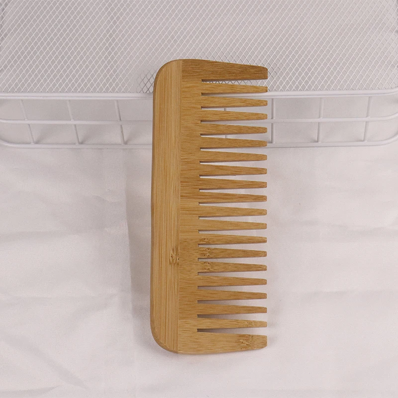 1pcs Professional bamboo and wood anti-static massage scalp wide toothed wood massage hair comb, hair styling comb