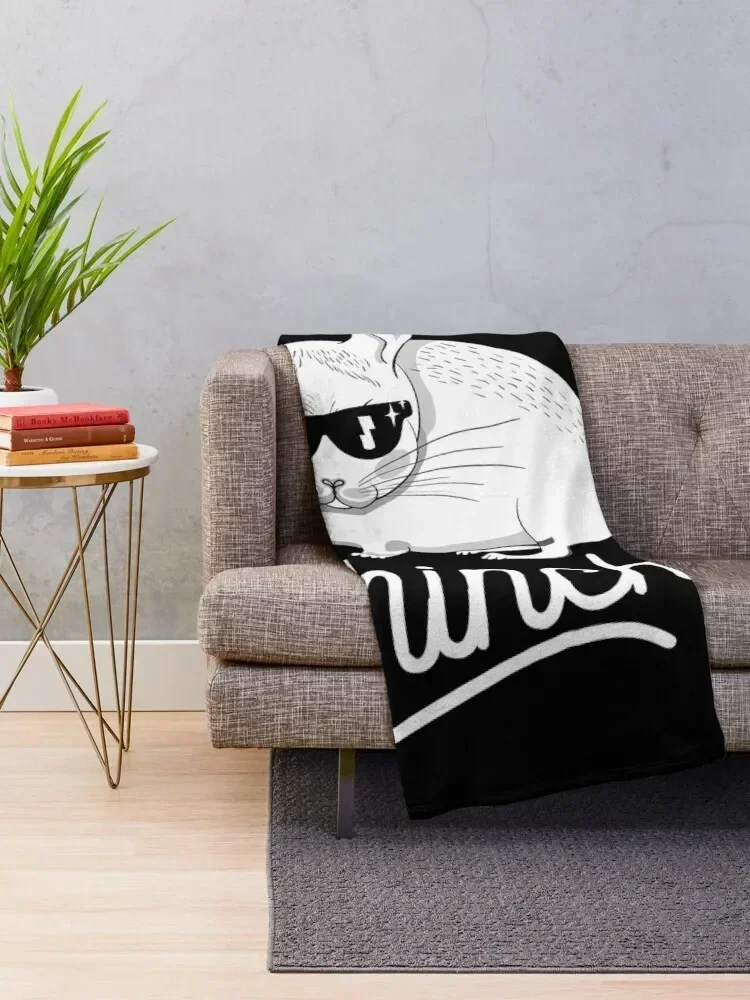 chinchilla chinchillin animal lovers Throw Blanket Personalized Gift Bed linens Blankets