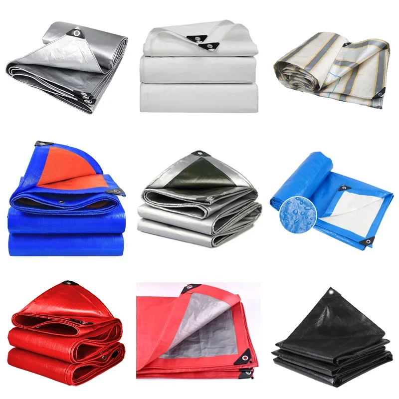 140~230gsm PE Tarpaulin Rainproof Cloth Pet Dog House Cover Waterproof  Outdoor Garden Shed Boat Car Truck Canopys Shading Sail