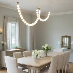 Candelabro moderno para comedor, lámpara de techo, luces colgantes led, iluminación interior para sala de estar