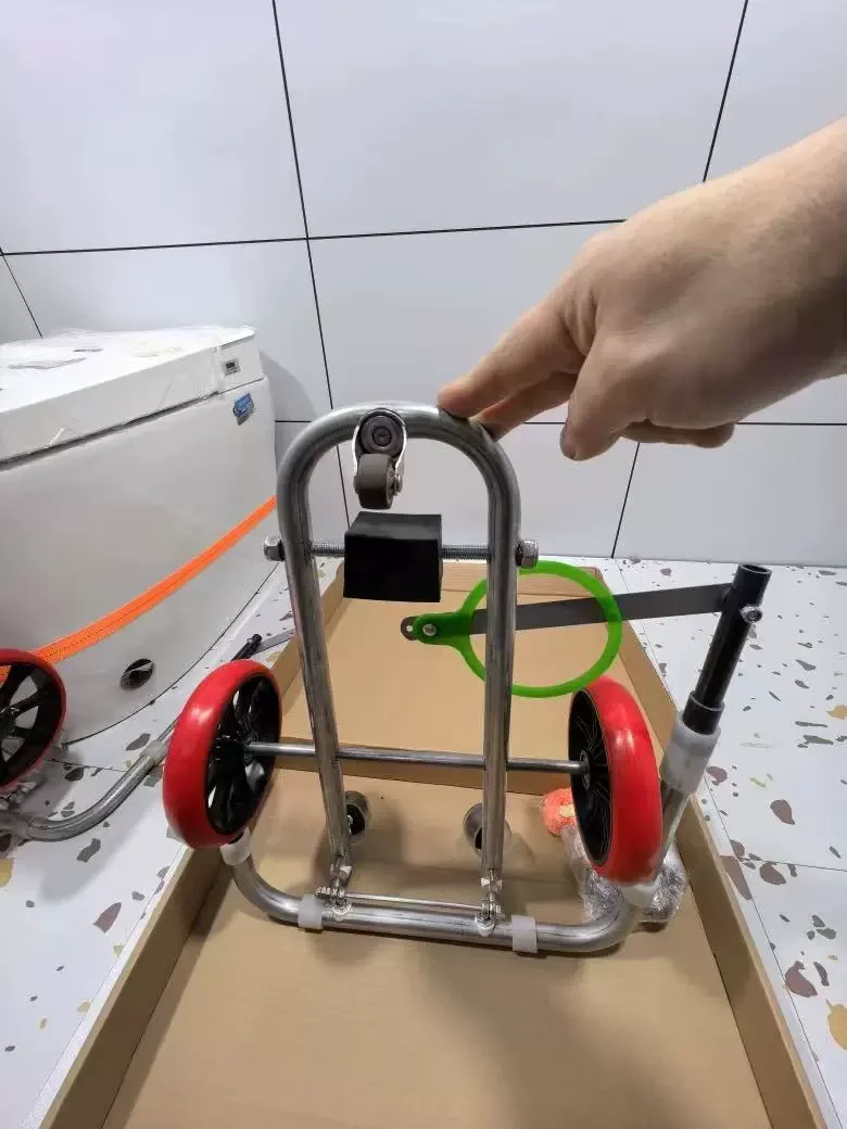 

Toilet Aid Installation Mobile Positioning Folding Portable Effort-Saving Trolley Convenient to Carry