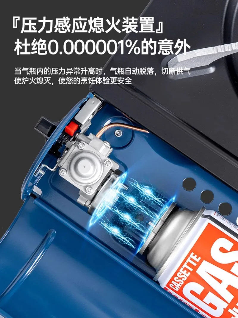 Kassette tragbarer Gasherd Casca magnetischer Haushalts kochtopf Außen herd Hot Pot Herd