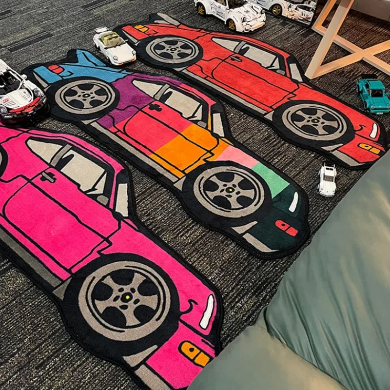 Decorate Children\'s Bedroom Bedside Plush Mat Toy Car Model Cartoon Living Room Carpet Irregular Shape Fluffy Rug ковер Tapis 러그