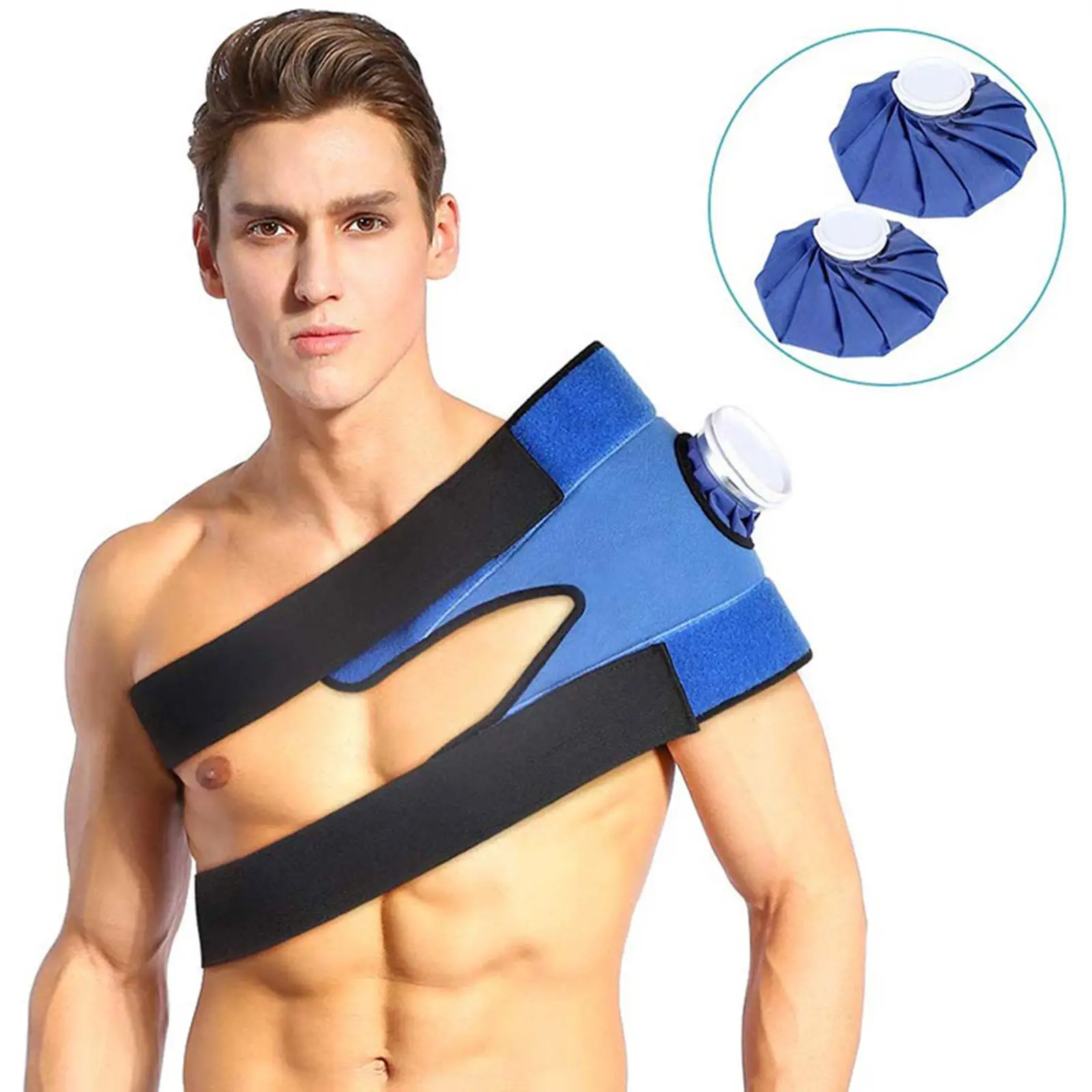 

Waist & Lower Back Ice Bag w/ Flexible Wrap for Knee Leg Shoulder Sprain