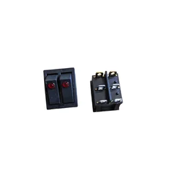 250V 16A/30A Large Power Electric Heater Parts Rocker Double Button Switch also for Electricity cake clang KCD3-2