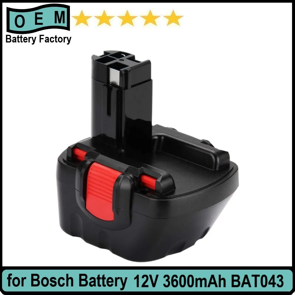 

100% 12V 3600mAh for bosch 12v battery replace Bosch 12V Drill PSR 12 GSR 12 VE-2,GSB 12 VE-2,PSB 12 VE-2, BAT043 BAT045 BTA120