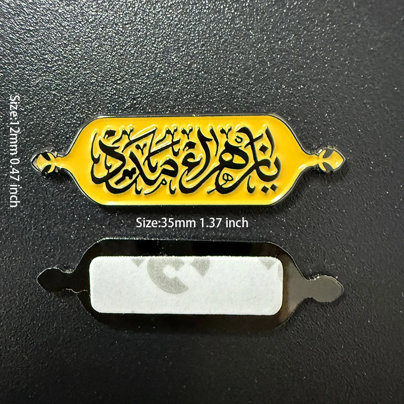 1-100PCS Saudi Arabia Mobile Phone 3M Sticker Badge Metal Pin Broooches Pins