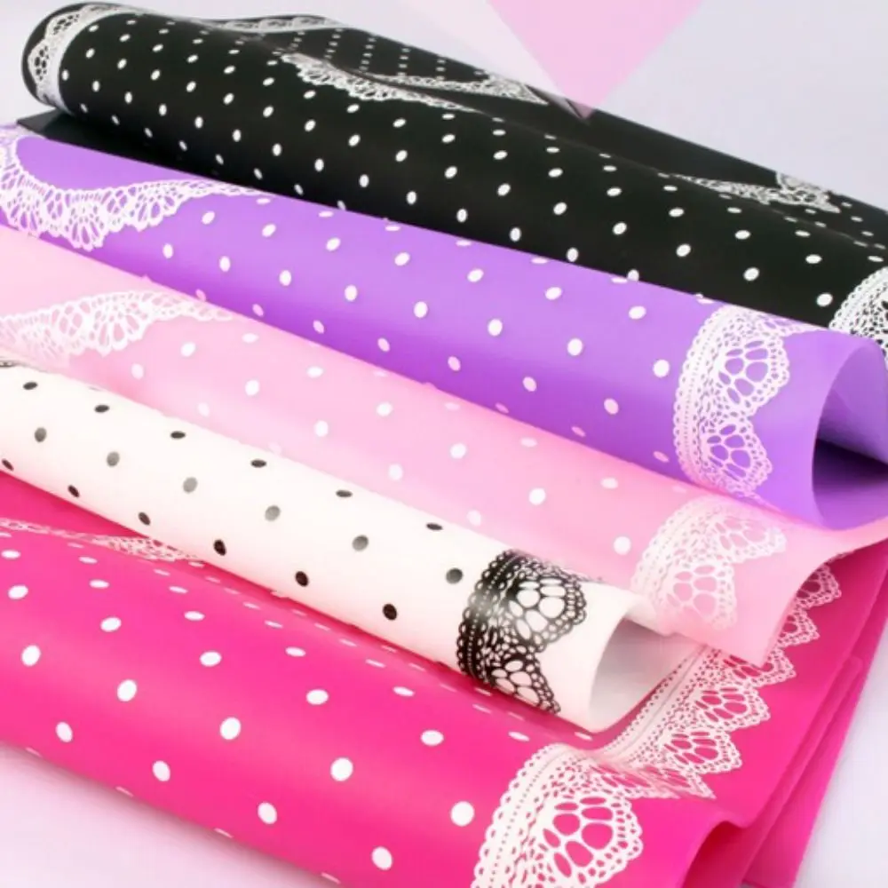 Foldable Nail Art Mat Anti-Slip Non-Slip Drainage Silicone Table Cover Lace Design Polka Dot Pattern Manicure Practice Mat