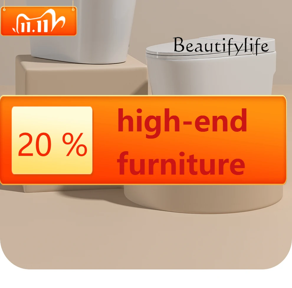 

A Color Household Toilet Without Tank Siphon Small Apartment Pulse Non-smart Seat Without Water Pressure Limit