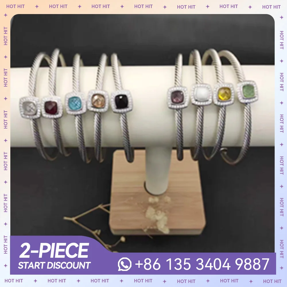 

High Quality Fashion Atmosphere Beautiful Generous Dy Jewelry Inlaid Bracelet