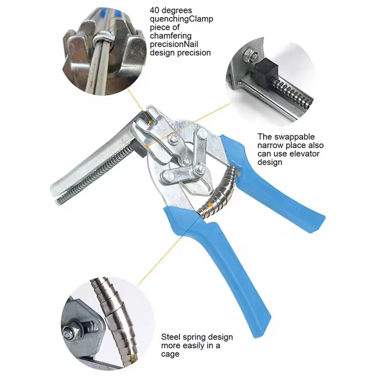Popular_M Type Nailer Wire Ringer Fastener Stapler with 600 Clips