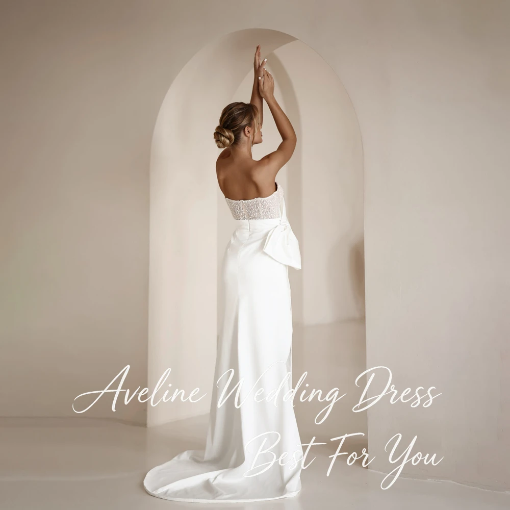 Sexy Beading Sweetheart Mermaid Wedding Dress Women Sleeveless 2026 High Slit Backless Bridal Gown Vestidos De Novia Customized
