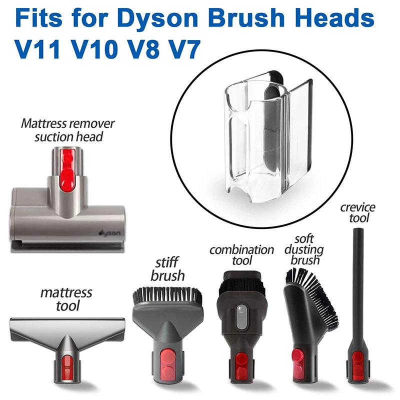 Uchwyt akcesoria klips mocowania do Dyson V7 V8 V10 V11 V15 część do odkurzacza głowica ssąca akcesoria spinki do przechowywania