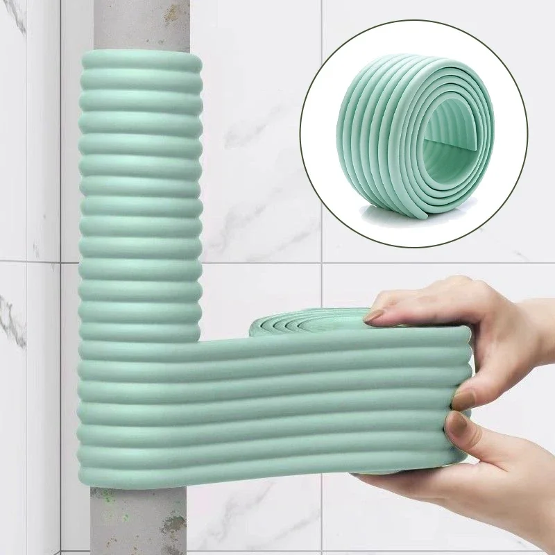 2M Pipe Decoration Cover Anti-freezing Thermal Insulation Foam Self-adhesive Tapes Pipe Decorative Strip for Winter Outdoor