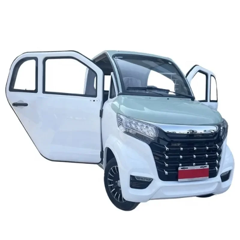 For EEC 4 Wheel 3 Seats Full Enclosed Mini Cabin Electric Mobility Scooter 45km/h for Elderly Adult Passenger or Cargo