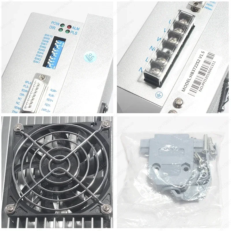 3-Phase stepper motor driver HB3722S2 for 110 130 stepper motor 220V 7A, for packaging machines and CNC controllers