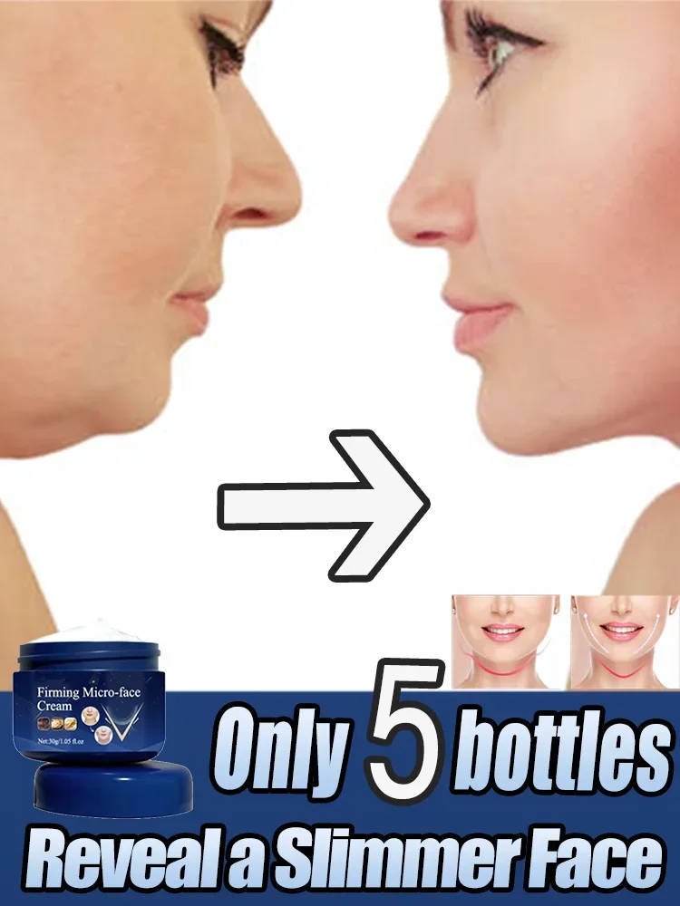 V-Shape Face Cream Remove Double Chins Firming Lifting Up V Cheek Fat Burning Anti-aging Shaping Massage Care Products91273