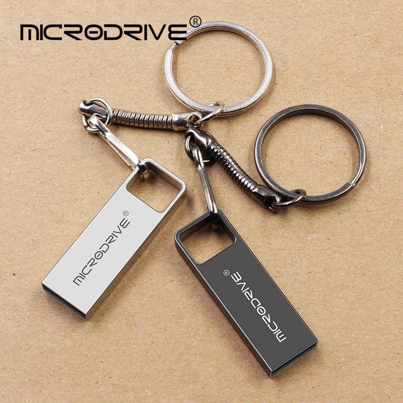 High-Speed MicroDrive Metal USB Flash Drive 16GB-128GB Memory Stick Portable Data Storage Device