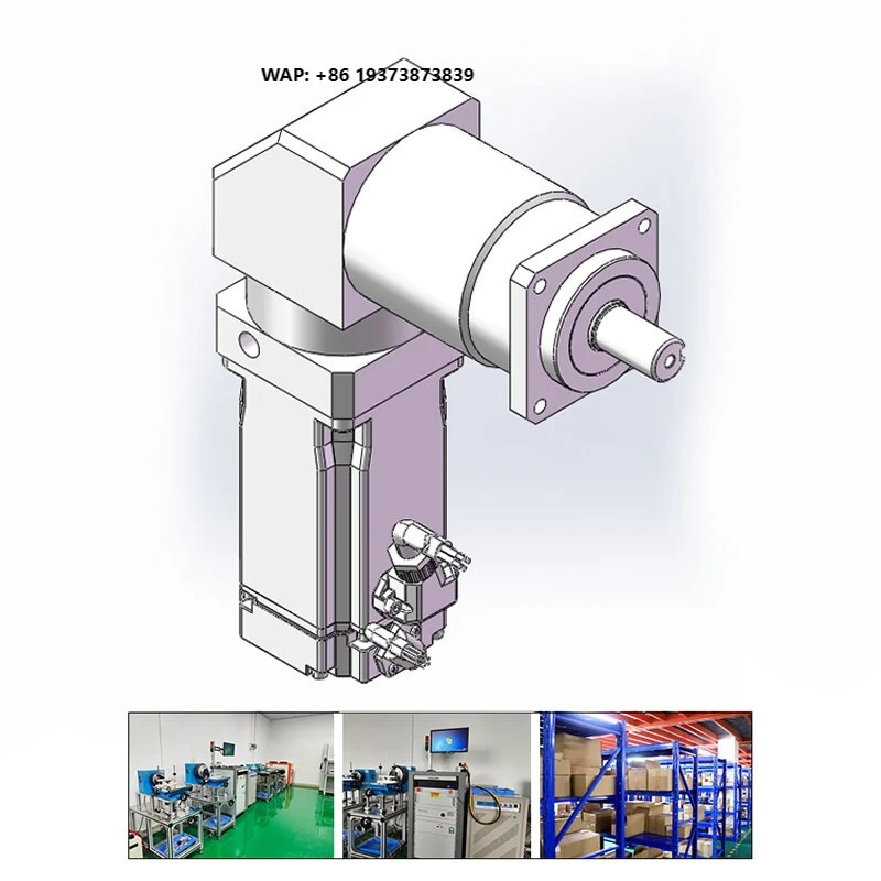 BeUDMKE Servomotor Speed Reducer Kit 500w 26A Totally Enclosed 24v Dc Servo Motor with 90 Degree Right Angle Planetary Gearbox
