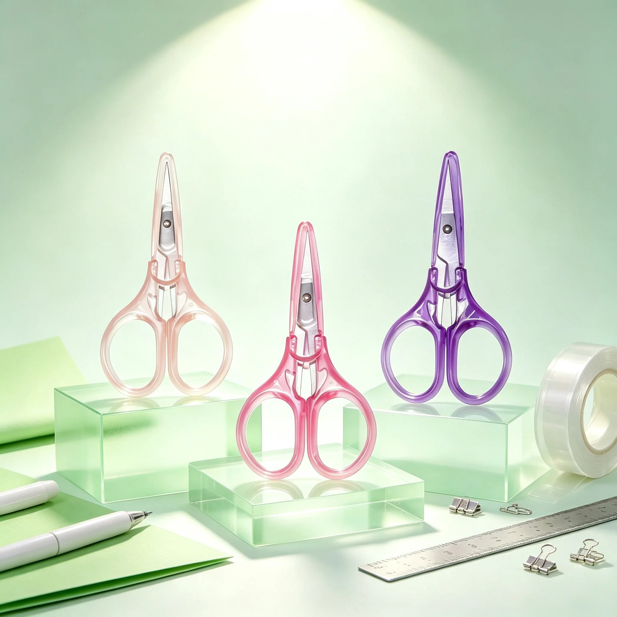 3pcs，Practical Stationery Scissors Office Scissors Tailor Scissors Craft Scissors for Student DIY Paper Sewing Handicraft Tools