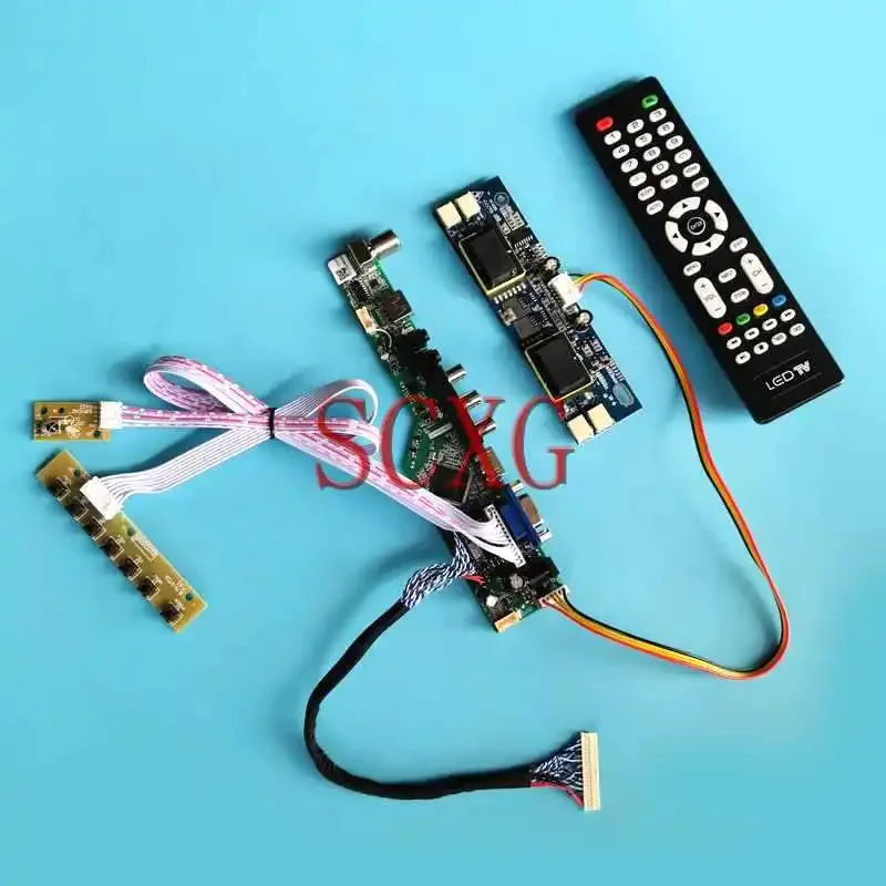

For LM230WF1 LM230WF2 MT230DW01 Laptop Screen Controller Board 23" DIY Kit VGA HDMI-Compatible AV USB 1920*1080 LVDS-30Pin 4CCFL
