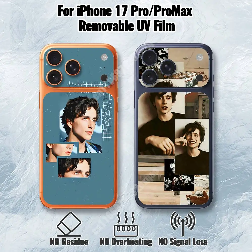 

T-Timothee Chalamet-S Removable UV Film for iPhone 17 Pro 17 ProMax Protective Sticker