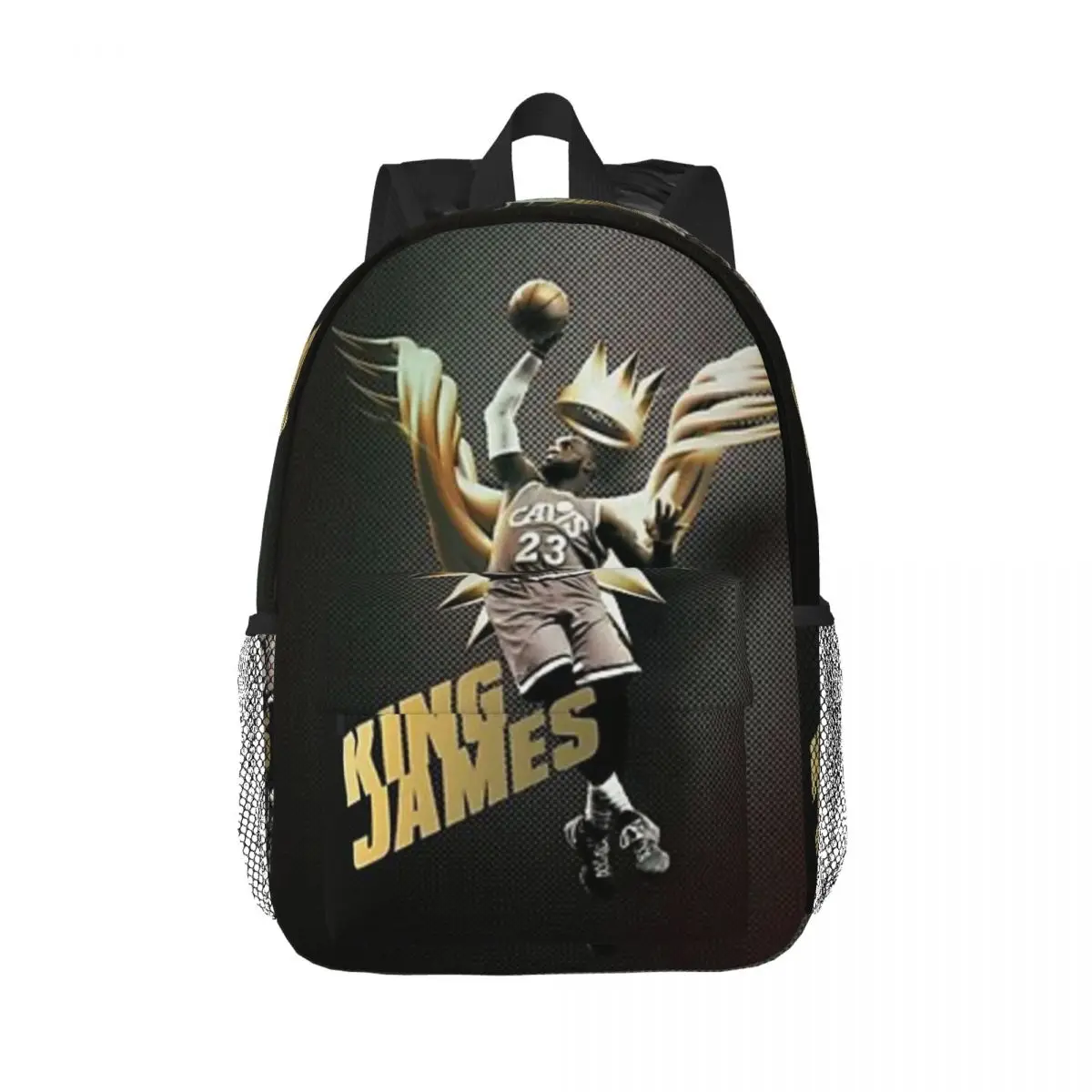 King Lebron-James Nova moda de alta capacidade à prova d'água mochila universitária na moda bolsa de livro de viagem para laptop de 15 polegadas