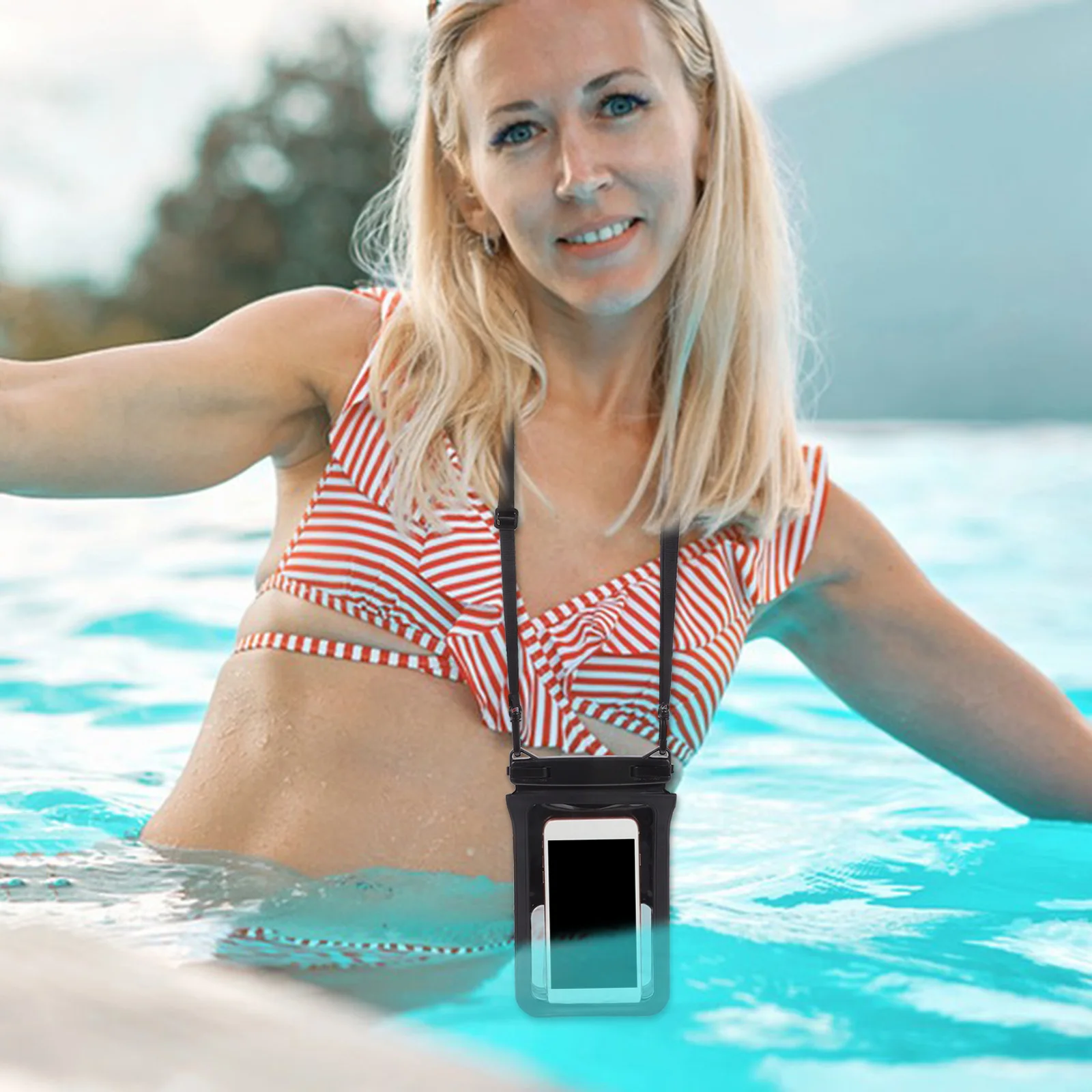 

Waterproof Phone Carrier Swimming Case Beach Cell Pouch Universal Waterproof Dry Bag Outdoor Sports Protector Water Phone Case