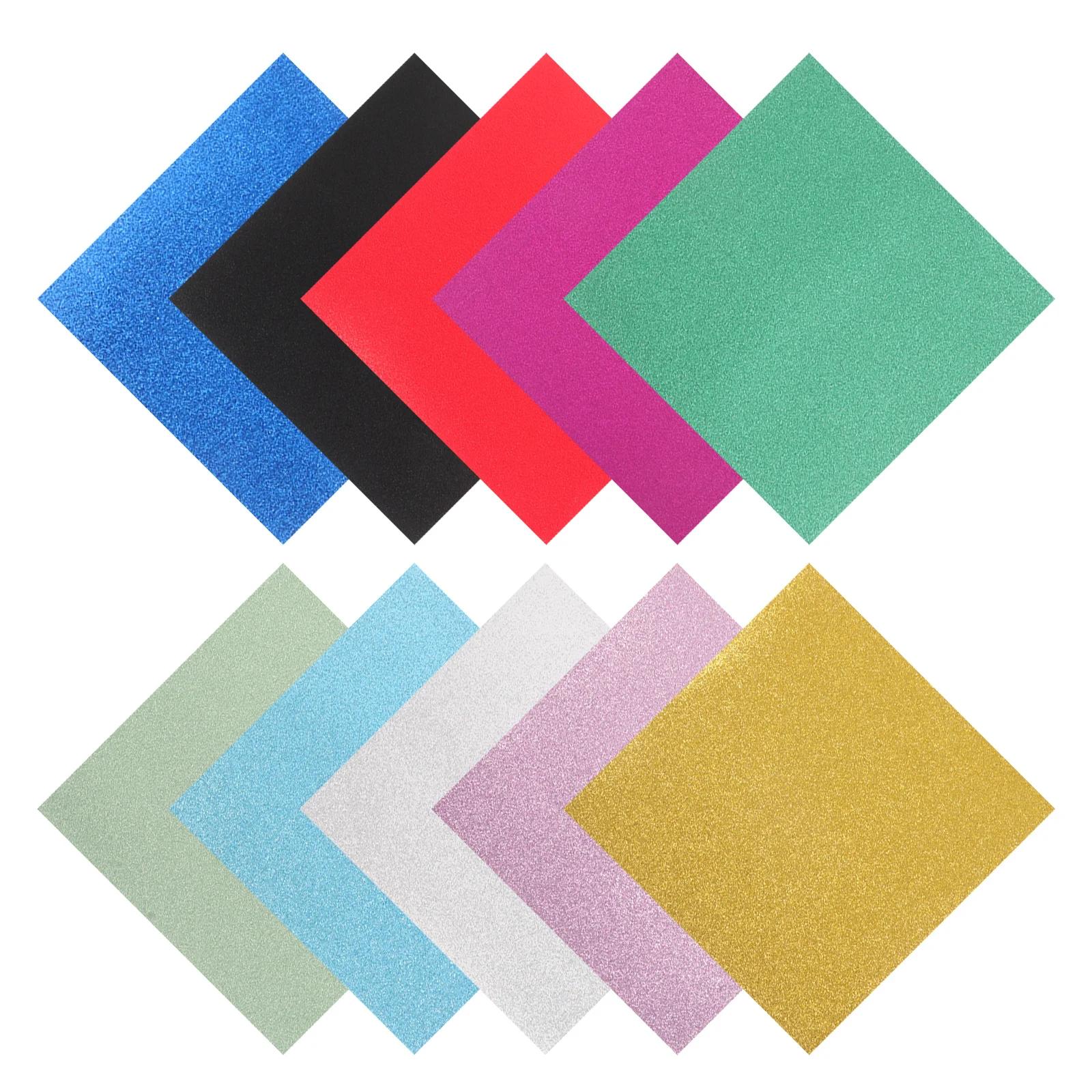 60 ورقة بريق اوريغامي ورقة 15 سنتيمتر 10 ألوان نابضة بالحياة لا تسليط سباركلي الملمس Crafts بها بنفسك الحرف سكرابوكينغ ورقة اللون البطاقات