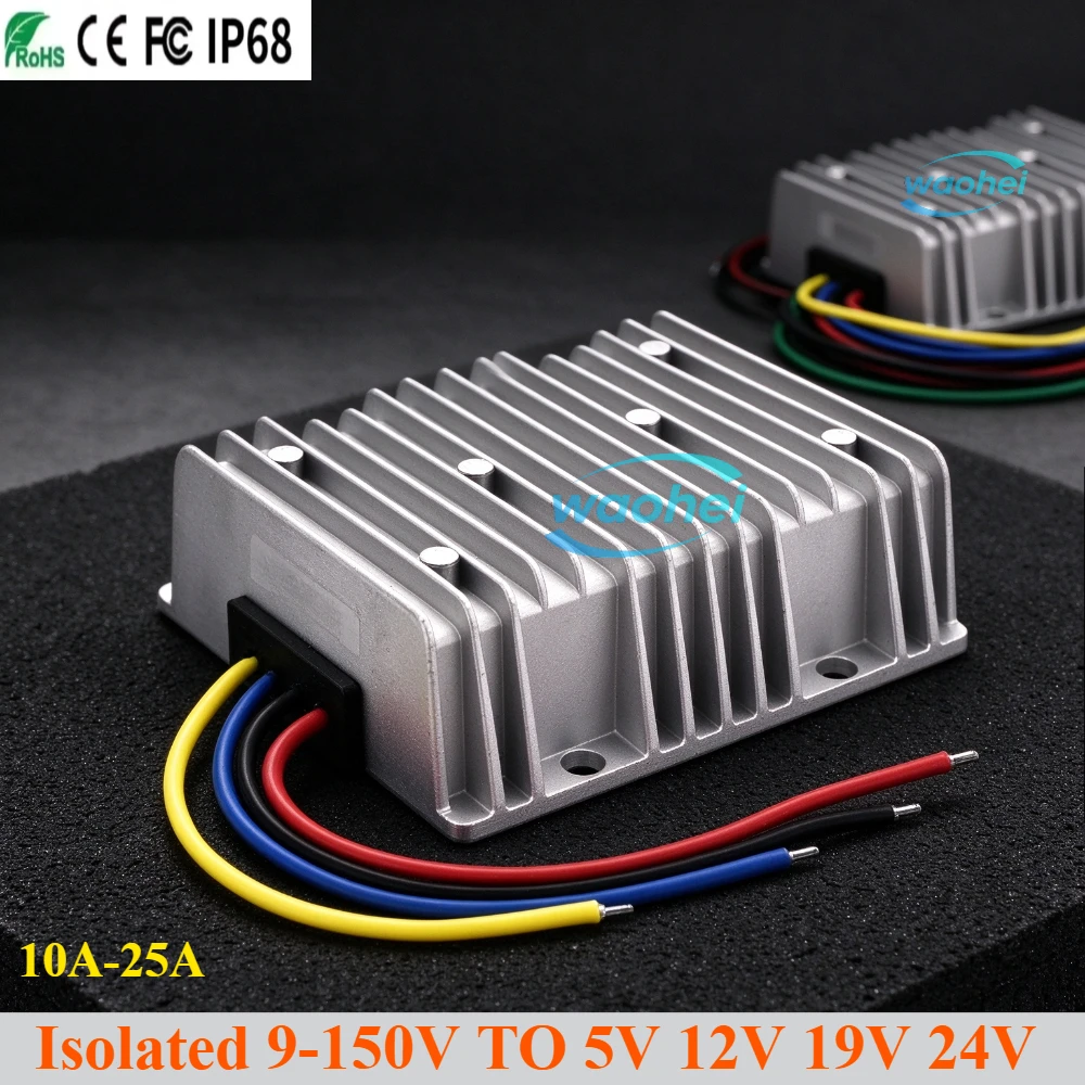 84V72V60V48V36V24V12V To 5V 12V19V 24V DC-DC Isolated Voltage Regulator Power Supply Converter Step-Down Module 9-150V To 10A-24
