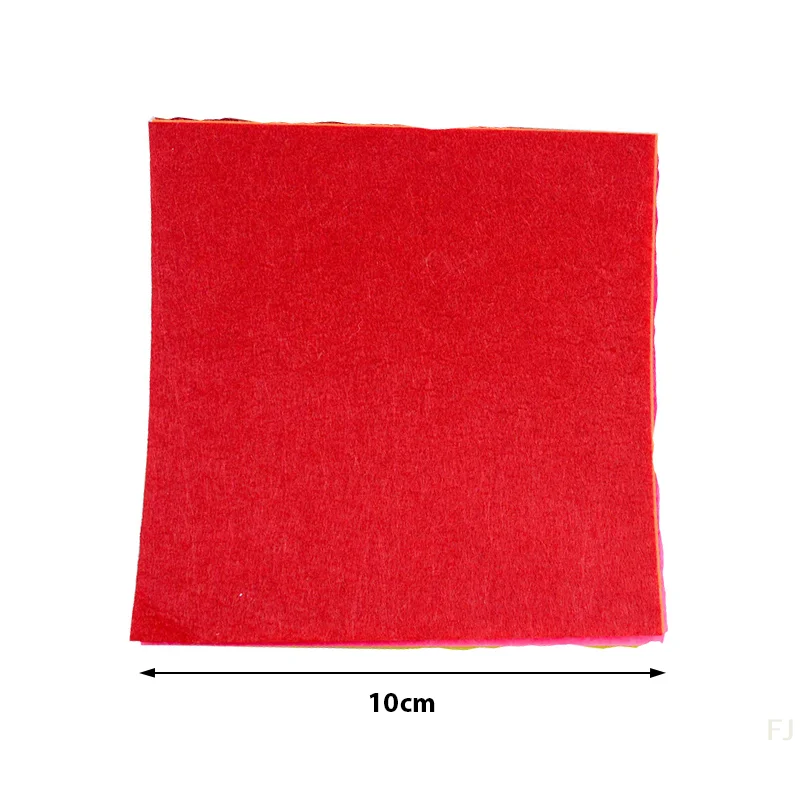 [YU]Nonwoven Felt Fabric 10x10cm Patchwork Cloth Bundle for Kids Scrapbooking DIY