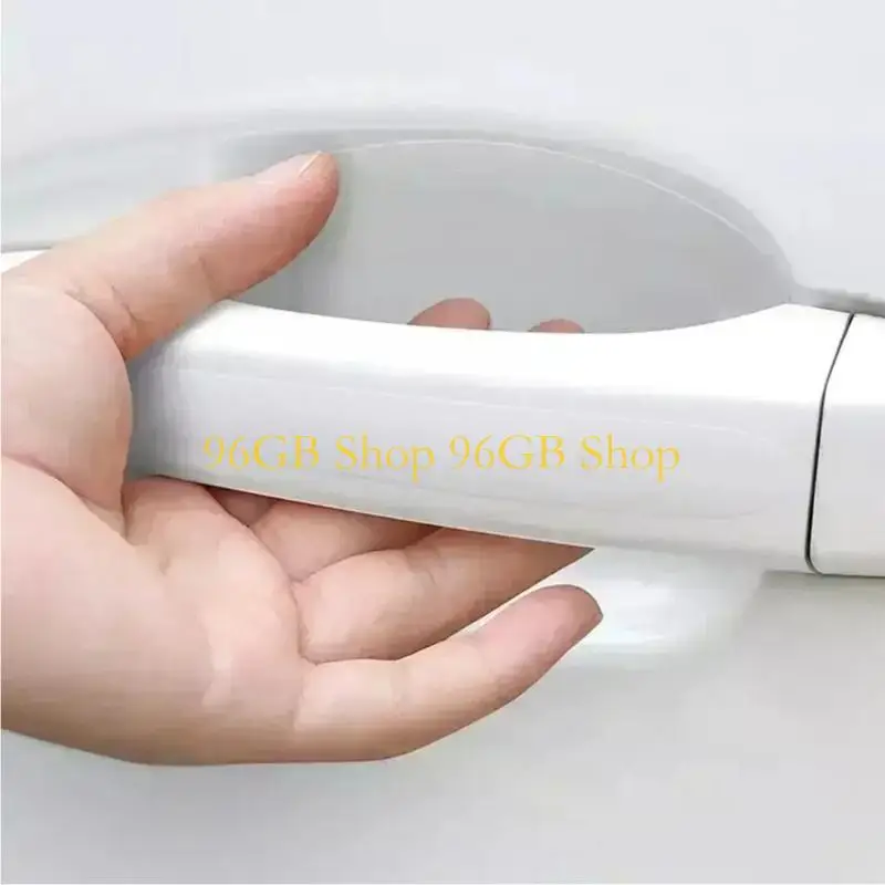 96GB 8PCS Auto Restoring Car Door Handle Protector Sheets TPU Film Anti Scratch Waterproof Cover for Most Automotives