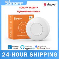 SONOFF SNZB-01P Zigbee Wireless Switch Button Smart Scene Switch Two Way Smart Home Control For EWeLink APP Alexa Smartthings