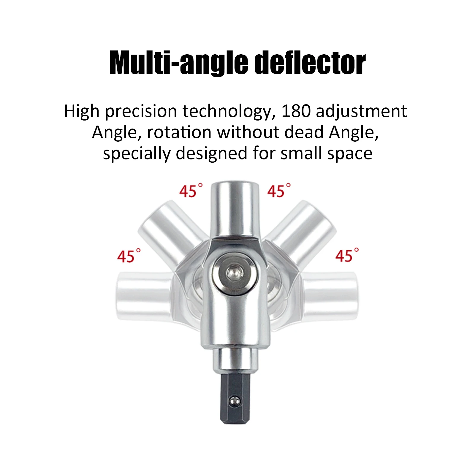 Electric Drill Driver Screwdriver Joint Turning Corner Device 180° Rotation Magnet Powerful Ring Strong Electric Screwdriver Bit