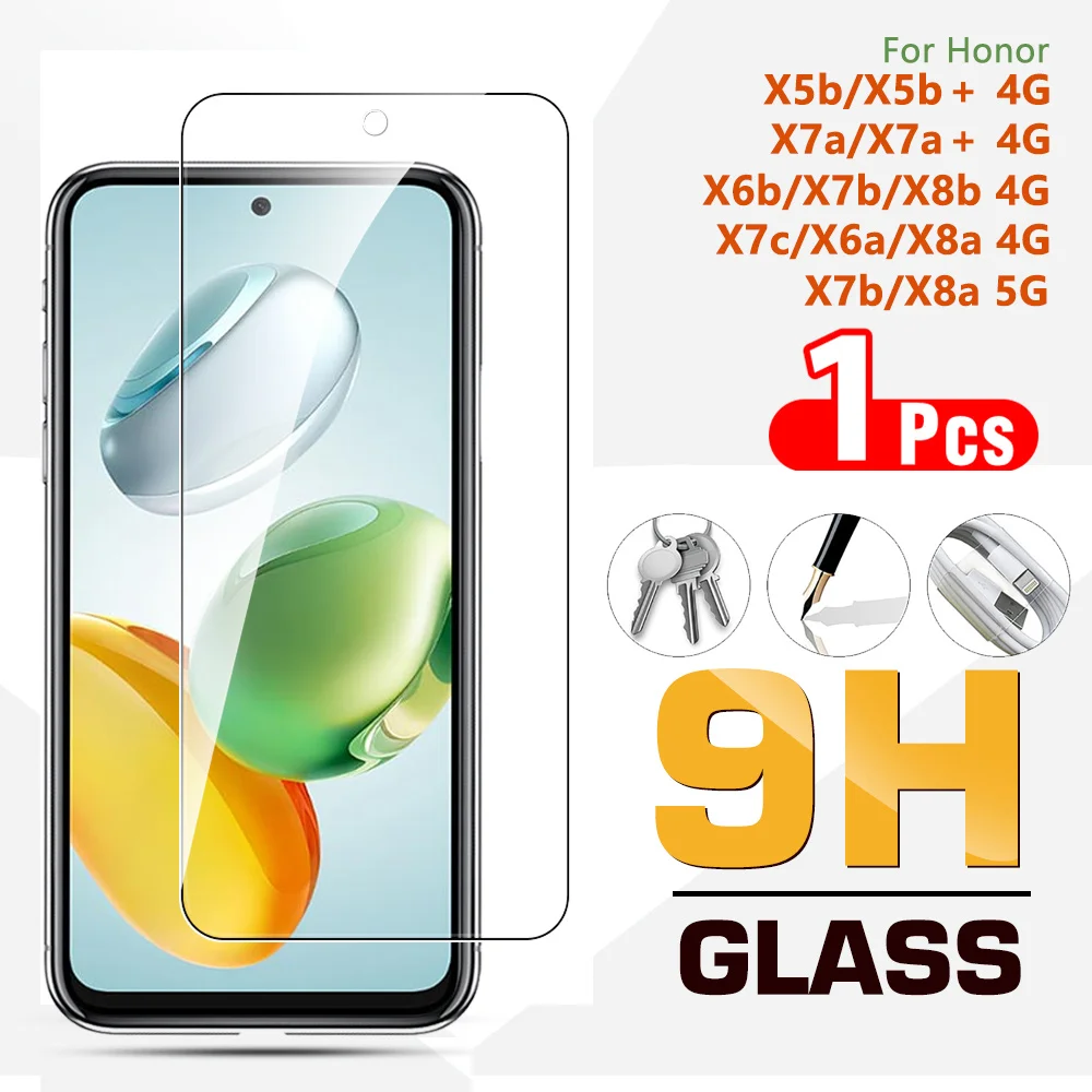 Защитное стекло для Honor X5b/x5b Plus Защитная пленка для экрана HonorX8b X5b+ X6b X7a/x7a+ X7C 4G X7b/X8a 5G Полное покрытие закаленное стекло