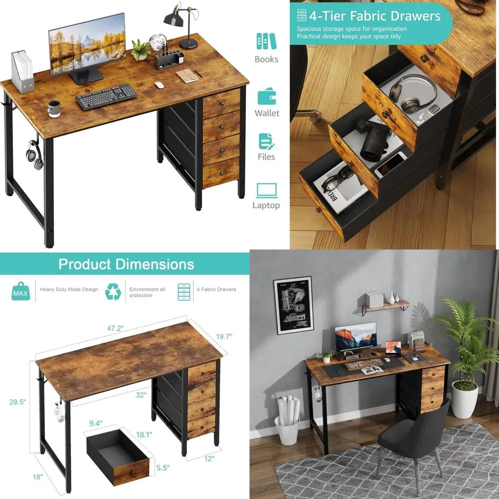 "47 Inch Fabric Dra… - image