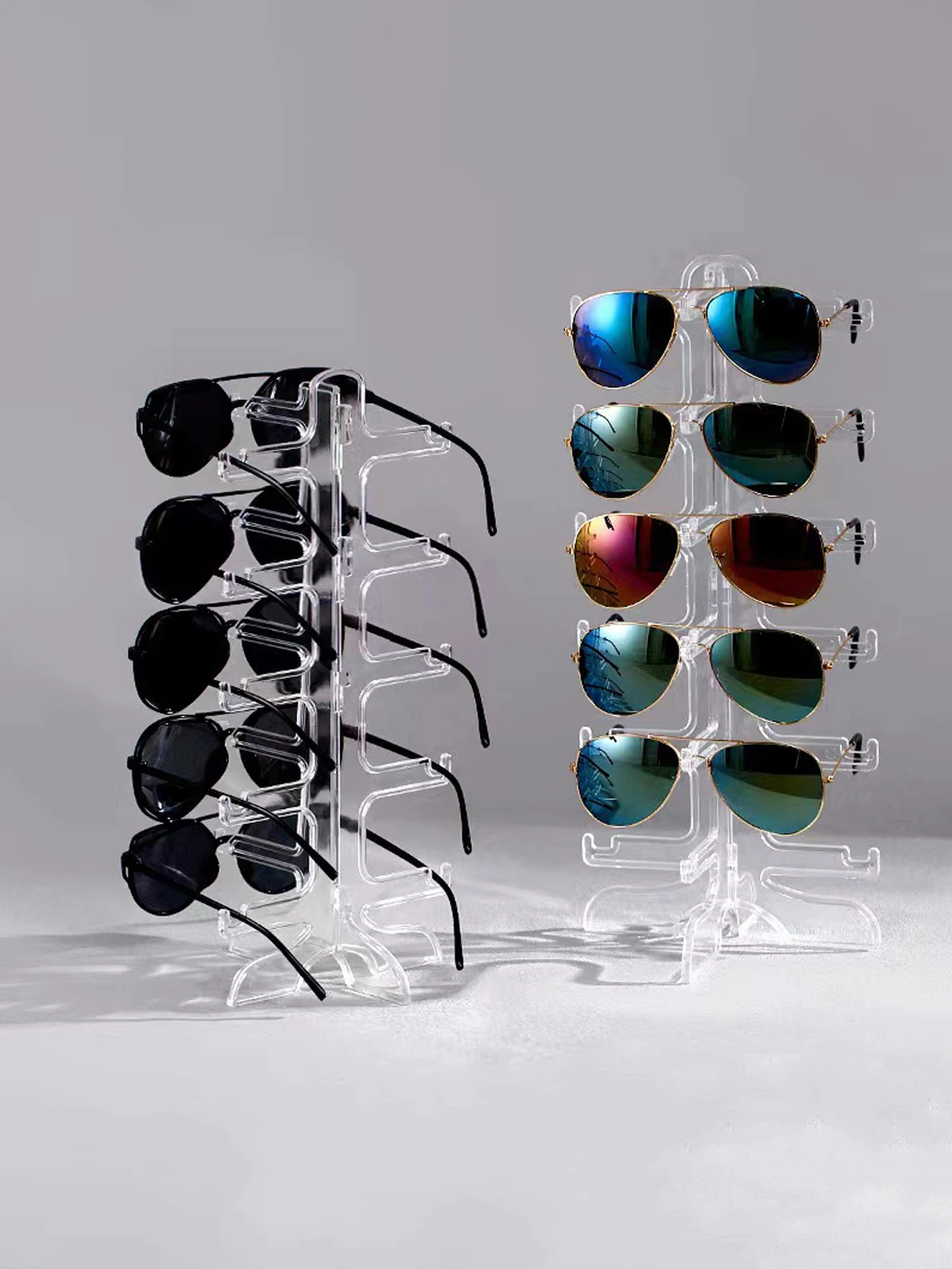 Sunglasses Show Rack Holders Eyeglasses Display Stand Storage Holder Glasses Shelf Home Organizer Space Saving Shelf