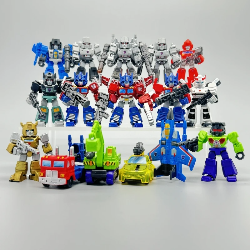 Gorąca Wyprzedaż Blokees Transformers Wersja Defender 5.5cm V1 V2 Optimus Prime Megatron Ironhide Thundercracker Zabawki Roboty Prezenty dla Dzieci