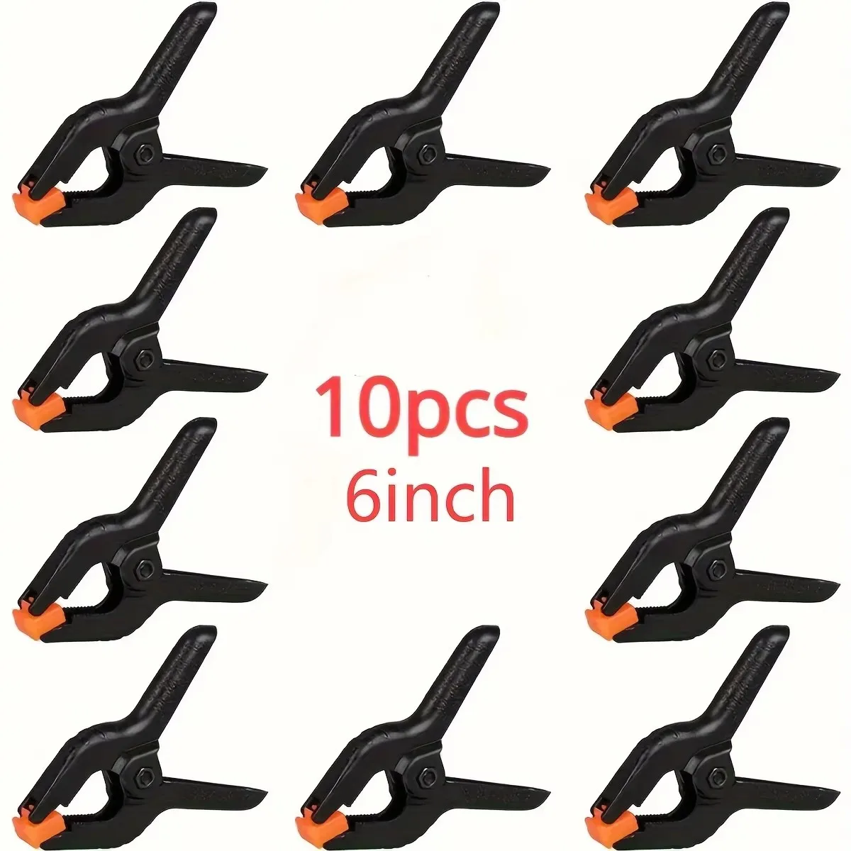 10pcs 2/3/4/6 inch Wood Working Clip Plastic DIY Spring Clamp Plastic Nylon Adjustable Woodworking Clamps