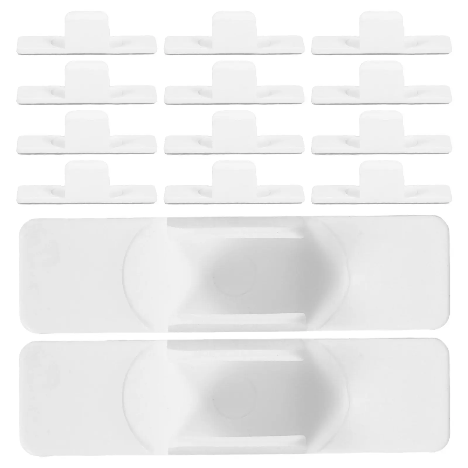 

20 шт. пластиковых самоклеящихся зажимов для ручек, держателей для карандашей, многофункциональных клипсов для школы, офиса, маркерной доски