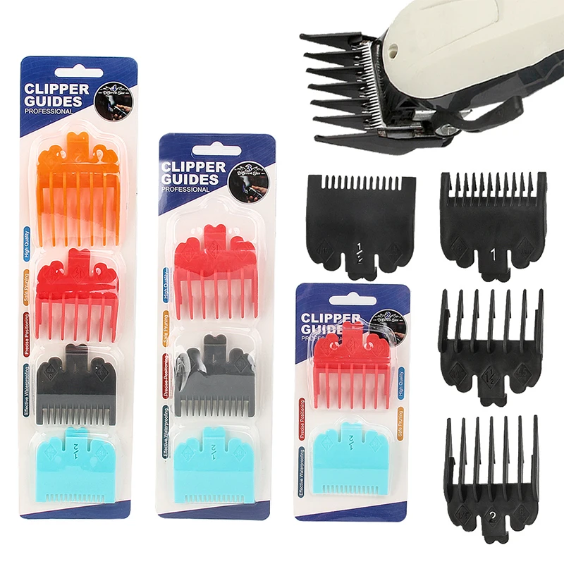 2/3/4Pcs High Quqlity Hair Clipper Limit Comb Guide Limit Comb Trimmer Guards Attachment Universal Colorful