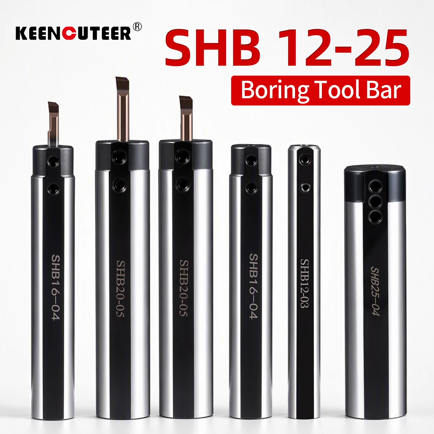 Boring Tool Bar SHB12 SHB16 SHB20 SHB25 3 4 5 6 7 8 10 12 14 16 mm Lathe Cutter Sleeve Round Shank CNC Cutting Holder